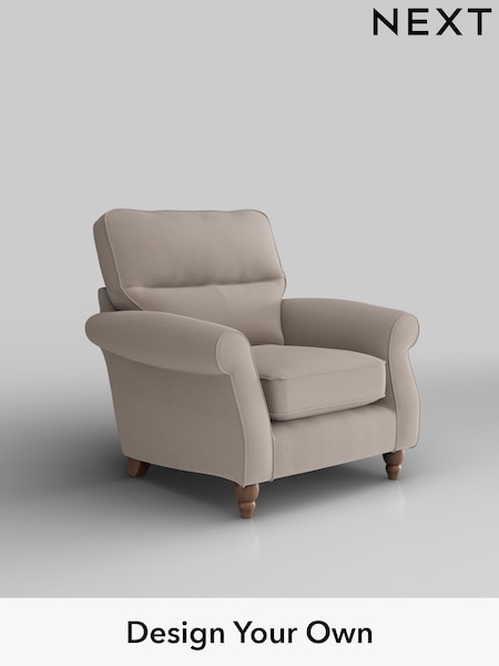 Relaxed Linen Look/Mid Natural Ashford Highback (H34067) | £925