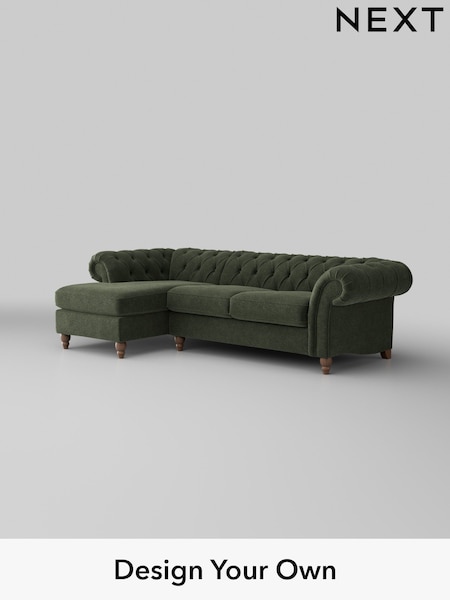 Boucle Chenille/Dark Moss Green Gosford Ii Deep Sit (H34073) | £2,525