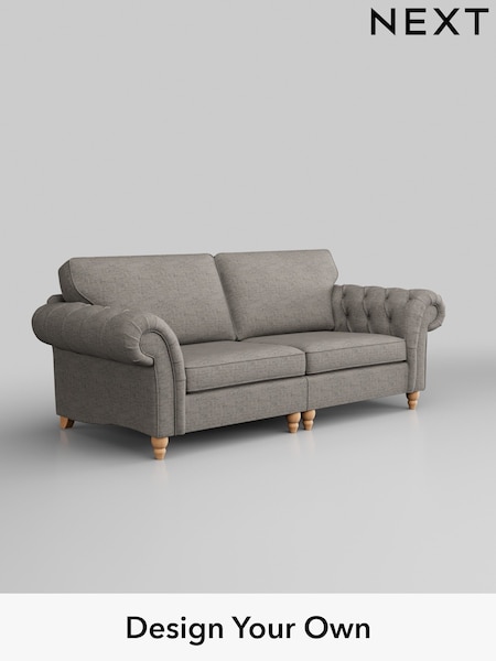 Boucle Weave Easy Clean/Light Dove Grey Gosford Highback Ii Deep Sit (H34081) | £1,599