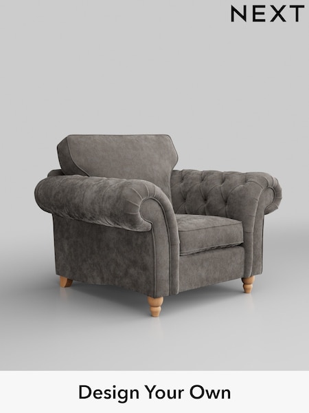 Distressed Velour/French Grey Gosford Highback Ii Deep Sit (H34104) | £1,075