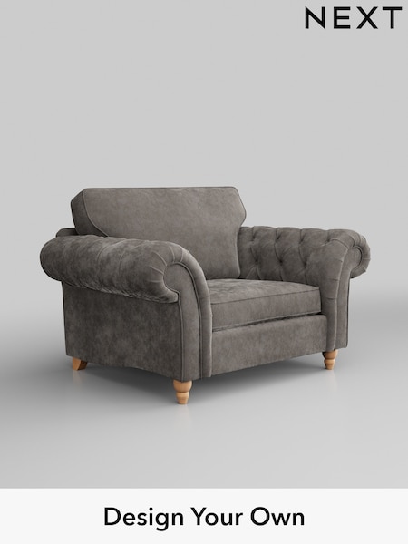 Distressed Velour/French Grey Gosford Highback Ii Deep Sit (H34104) | £1,175