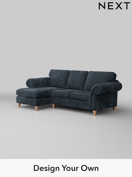 Distressed Velour/Midnight Blue Gosford Highback Ii Deep Sit (H34109) | £2,525