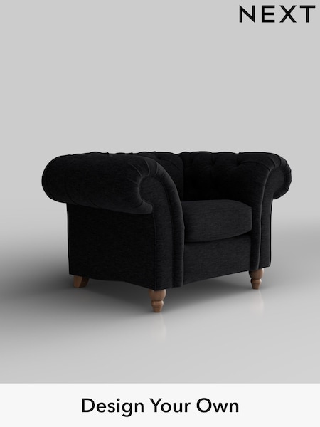 Fine Chenille Easy Clean/Black Gosford Ii Deep Sit (H34110) | £1,075