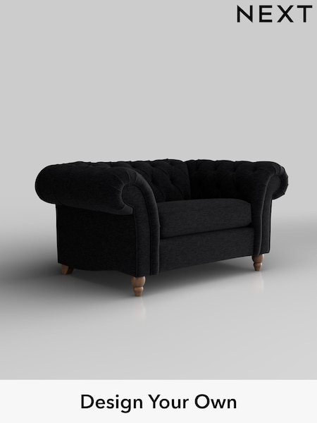 Fine Chenille Easy Clean/Black Gosford Ii Deep Sit (H34110) | £1,175