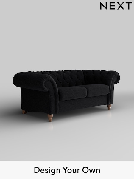 Fine Chenille Easy Clean/Black Gosford Ii Deep Sit (H34110) | £1,425