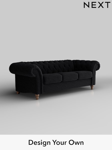 Fine Chenille Easy Clean/Black Gosford Ii Deep Sit (H34110) | £1,625