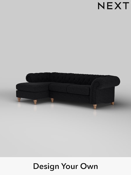Fine Chenille Easy Clean/Black Gosford Ii Deep Sit (H34110) | £2,525
