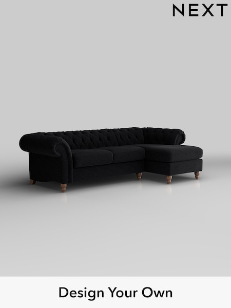 Fine Chenille Easy Clean/Black Gosford Ii Deep Sit (H34110) | £2,525