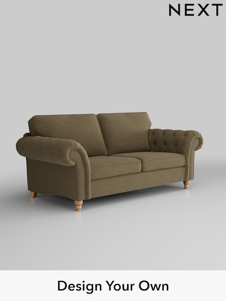 Fine Chenille Easy Clean/Dark Moss Green Gosford Highback Ii Deep Sit (H34112) | £1,625