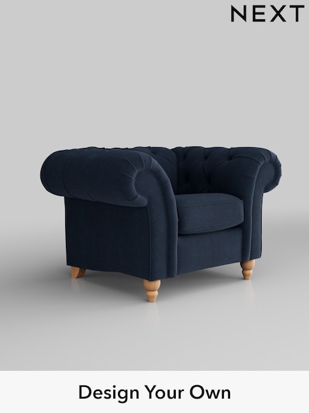 Fine Chenille Easy Clean/Dark Navy Blue Gosford Ii Deep Sit (H34113) | £1,075