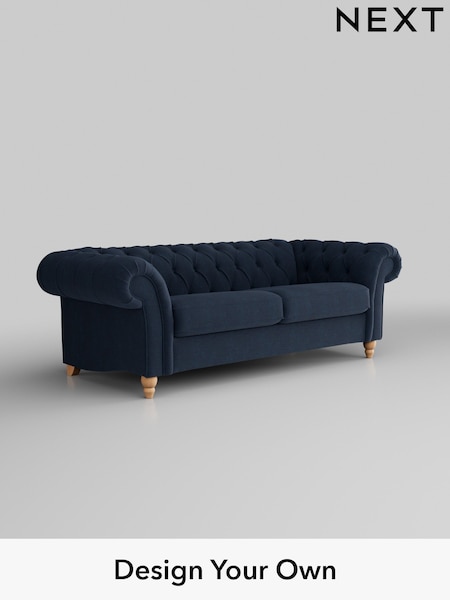 Fine Chenille Easy Clean/Dark Navy Blue Gosford Ii Deep Sit (H34113) | £1,625