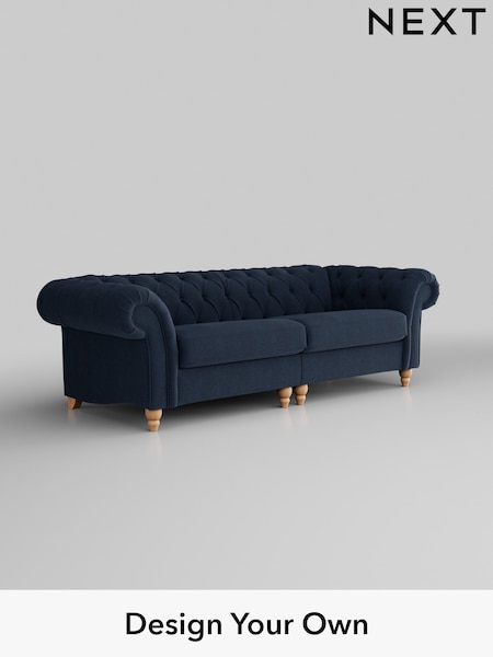 Fine Chenille Easy Clean/Dark Navy Blue Gosford Ii Deep Sit (H34113) | £1,725