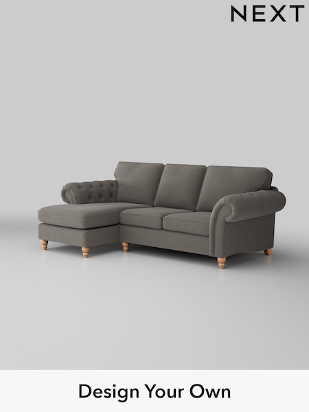 Fine Chenille Easy Clean/Dark Smoke Grey Gosford Highback Ii Deep Sit (H34114) | £2,525
