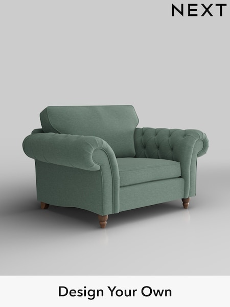 Fine Chenille Easy Clean/Light Forest Green Gosford Highback Ii Deep Sit (H34115) | £1,175