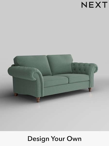 Fine Chenille Easy Clean/Light Forest Green Gosford Highback Ii Deep Sit (H34115) | £1,625