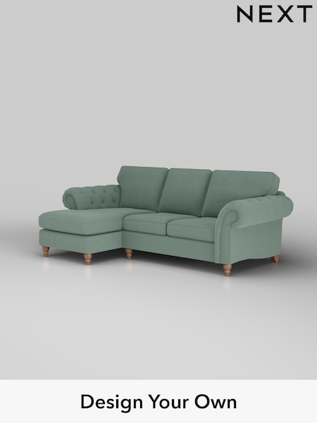 Fine Chenille Easy Clean/Light Forest Green Gosford Highback Ii Deep Sit (H34115) | £2,525