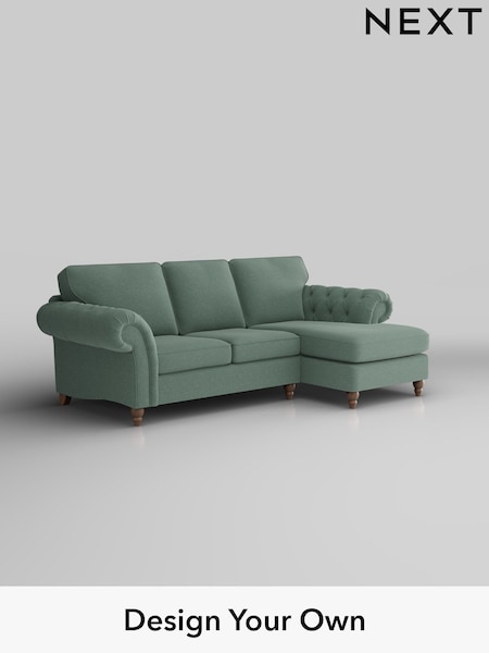 Fine Chenille Easy Clean/Light Forest Green Gosford Highback Ii Deep Sit (H34115) | £2,525