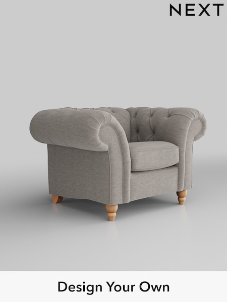 Fine Chenille Easy Clean/Light Steel Grey Gosford Ii Deep Sit (H34116) | £1,075