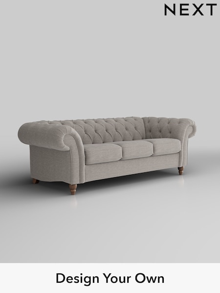 Fine Chenille Easy Clean/Light Steel Grey Gosford Ii Deep Sit (H34116) | £1,625