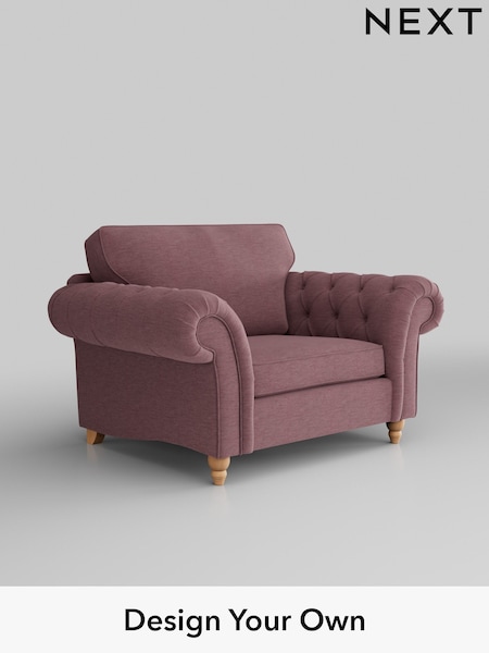 Fine Chenille Easy Clean/Mid Mulberry Purple Gosford Highback Ii Deep Sit (H34119) | £1,175