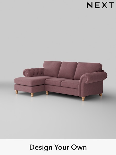 Fine Chenille Easy Clean/Mid Mulberry Purple Gosford Highback Ii Deep Sit (H34119) | £2,525