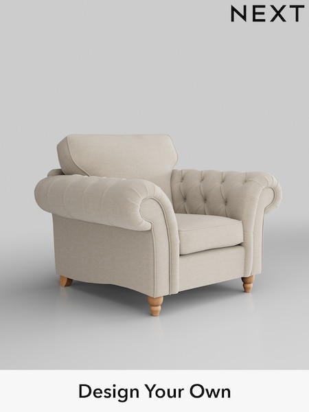 Fine Chenille Easy Clean/Oyster Gosford Highback Ii Deep Sit (H34121) | £1,075