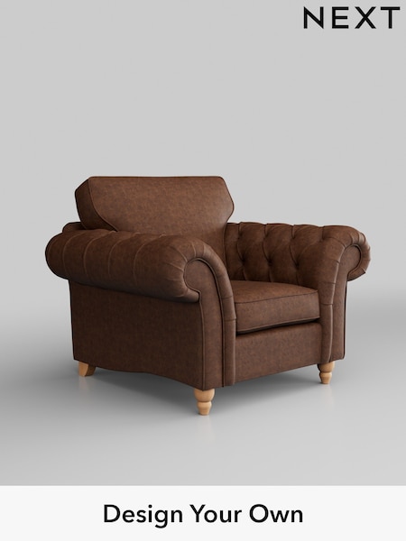 Monza Faux Leather Easy Clean/Chestnut Brown Gosford Highback Ii Deep Sit (H34126) | £1,075