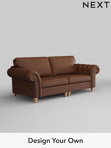 Monza Faux Leather Easy Clean/Chestnut Brown Gosford Highback Ii Deep Sit (H34126) | £1,725