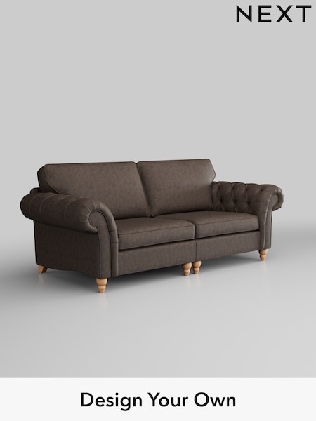 Monza Faux Leather Easy Clean/Peppercorn Brown Gosford Highback Ii Deep Sit (H34131) | £1,725