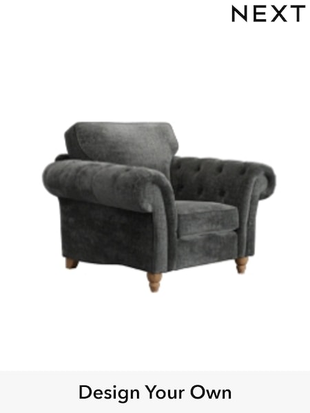 Plush Chenille/Dark Grey Gosford Highback Ii Deep Sit (H34132) | £1,075