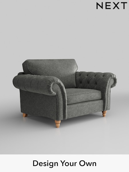 Plush Chenille/Dark Grey Gosford Highback Ii Deep Sit (H34132) | £1,175