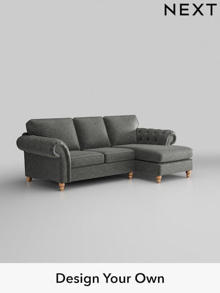 Plush Chenille/Dark Grey Gosford Highback Ii Deep Sit (H34132) | £2,525