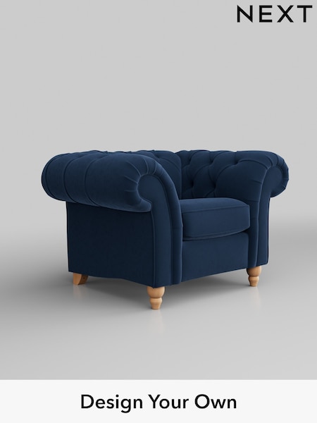 Plush Velvet Easy Clean/Airforce Blue Gosford Ii Deep Sit (H34136) | £1,075