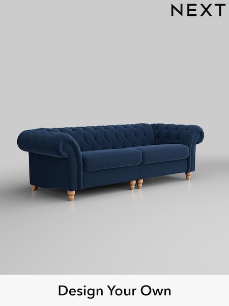 Plush Velvet Easy Clean/Airforce Blue Gosford Ii Deep Sit (H34136) | £1,725