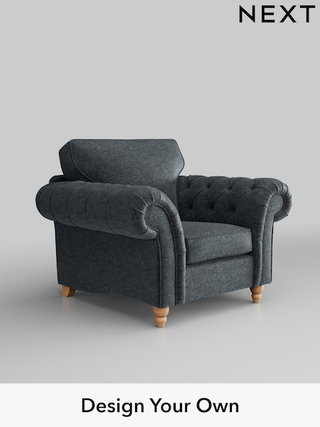 Plush Chenille/Slate Blue Gosford Highback Ii Deep Sit (H34141) | £1,075