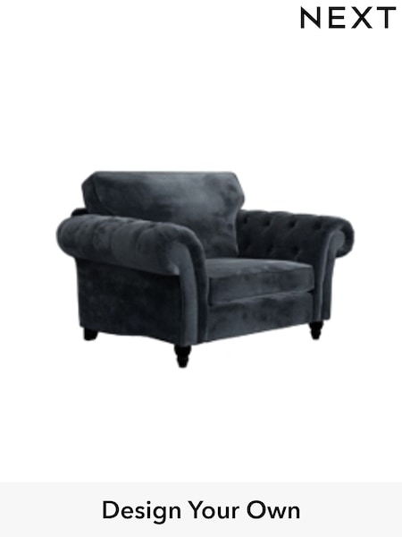 Plush Chenille/Slate Blue Gosford Highback Ii Deep Sit (H34141) | £1,175