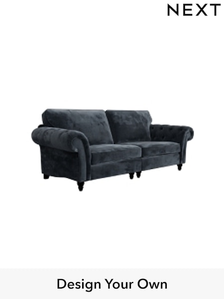 Plush Chenille/Slate Blue Gosford Highback Ii Deep Sit (H34141) | £1,725