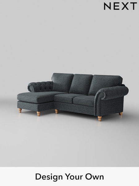 Plush Chenille/Slate Blue Gosford Highback Ii Deep Sit (H34141) | £2,525