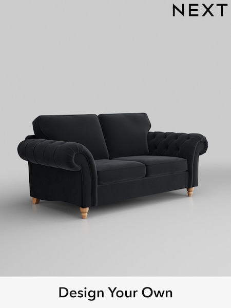 Plush Velvet Easy Clean/Charcoal Grey Gosford Highback Ii Deep Sit (H34143) | £1,525