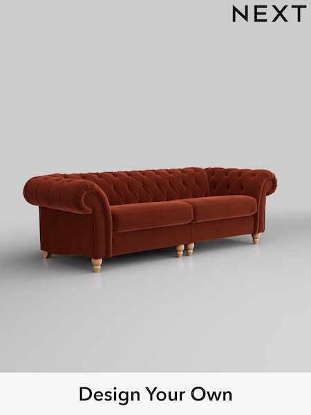 Plush Velvet Easy Clean/Ginger Orange Gosford Ii Deep Sit (H34144) | £1,725