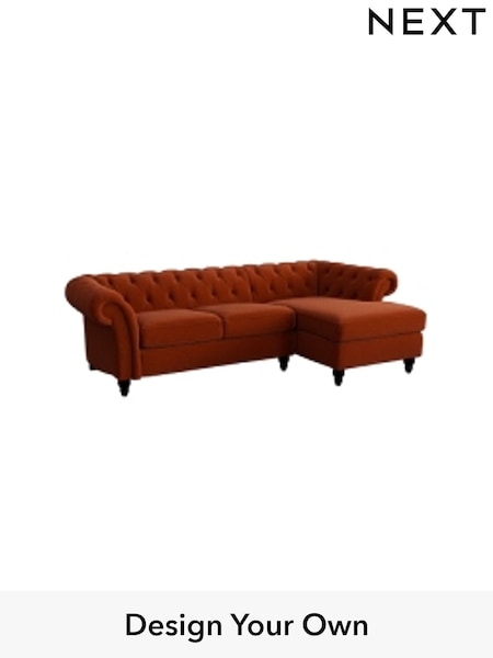 Plush Velvet Easy Clean/Ginger Orange Gosford Ii Deep Sit (H34144) | £2,525