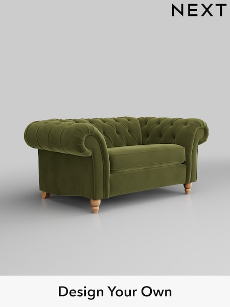 Plush Velvet Easy Clean/Mid Olive Green Gosford Ii Deep Sit (H34146) | £1,375