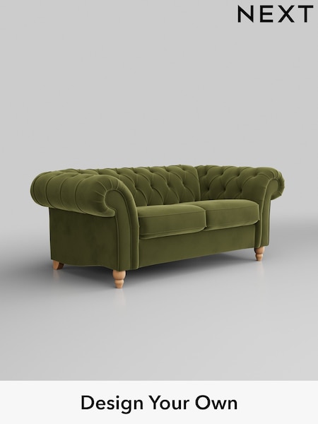Plush Velvet Easy Clean/Mid Olive Green Gosford Ii Deep Sit (H34146) | £1,425