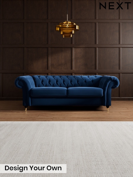 Plush Velvet Easy Clean/Navy Blue Gosford Ii Deep Sit (H34148) | £1,625