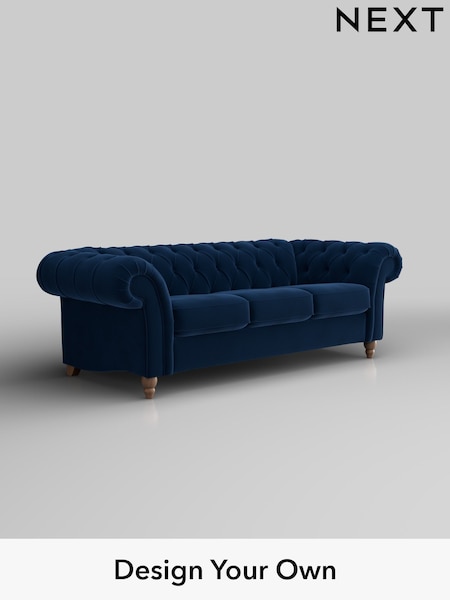 Plush Velvet Easy Clean/Navy Blue Gosford Ii Deep Sit (H34148) | £1,625