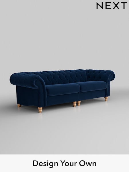 Plush Velvet Easy Clean/Navy Blue Gosford Ii Deep Sit (H34148) | £1,725