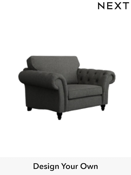 Tweedy Blend Easy Clean/Charcoal Grey Gosford Highback Ii Deep Sit (H34152) | £1,075