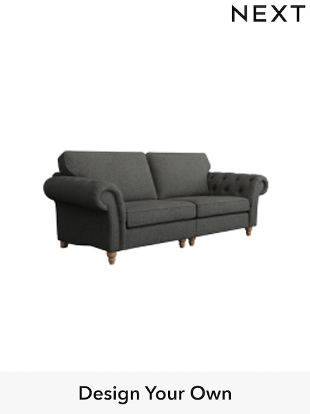 Tweedy Blend Easy Clean/Charcoal Grey Gosford Highback Ii Deep Sit (H34152) | £1,599
