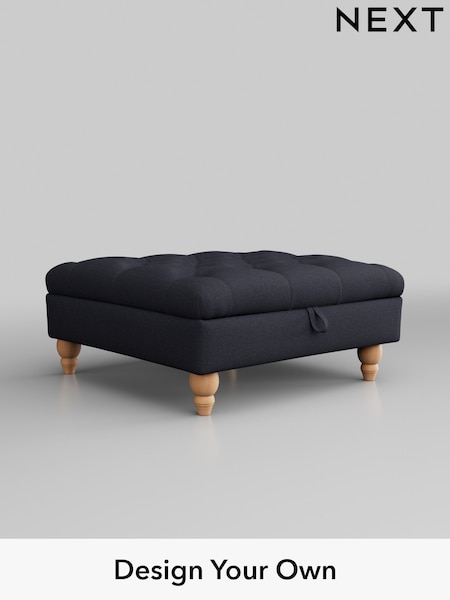Tweedy Blend Easy Clean/Dark Slate Blue Gosford Highback Ii Deep Sit (H34153) | £475