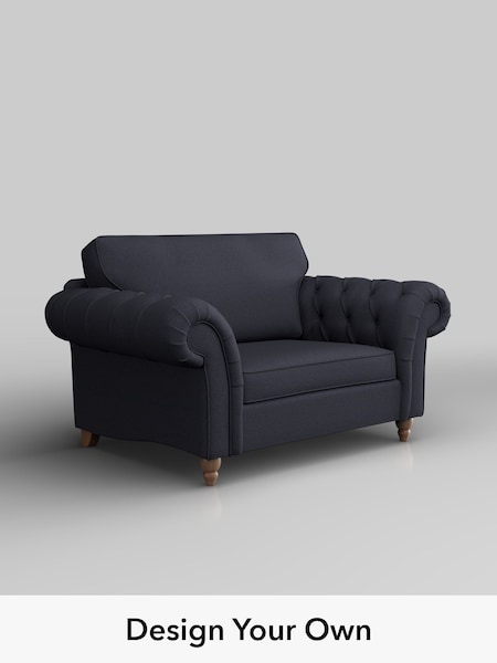 Tweedy Blend Easy Clean/Dark Slate Blue Gosford Highback Ii Deep Sit (H34153) | £1,275